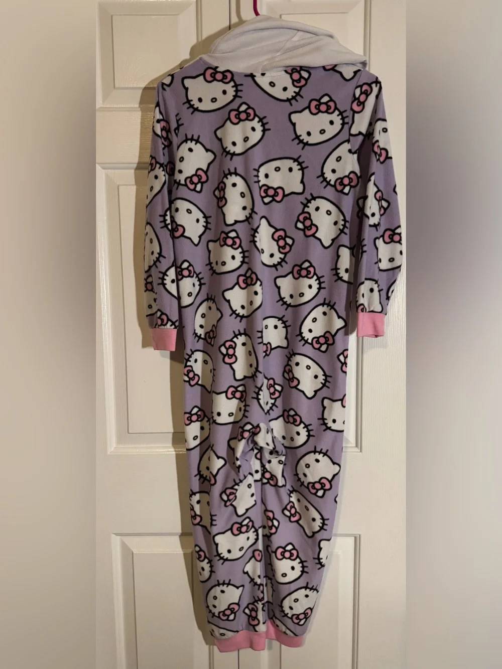 Hello Kitty Lilac and Pink Fleece Zip-Front Kids Pajama Set